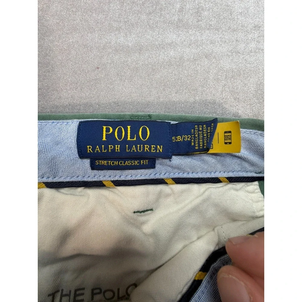 Lot of 2 Polo Ralph Lauren Stretch Classic Fit Dress Pants 52 X 32 BIG Red Green